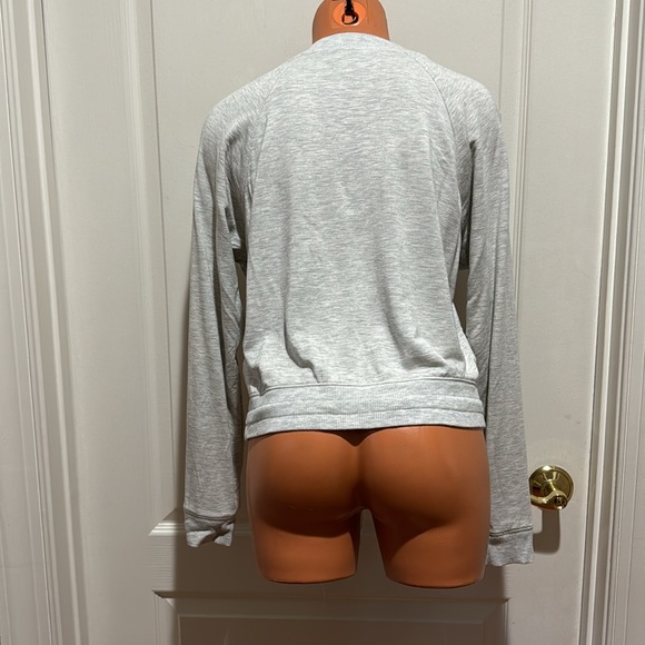 BANANA REPUBLIC Baby Terry L/S Gray Sweatshirt Drawstring Waist EUC $50 - Picture 5 of 10